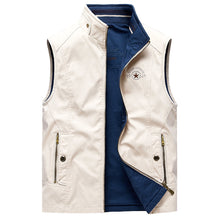 Load image into Gallery viewer, Wholesale Men's Cotton Reversible Vest Sleeveless Jacket