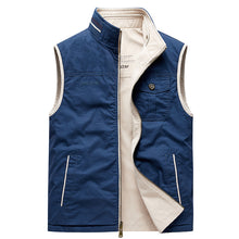 Load image into Gallery viewer, Wholesale Men's Cotton Reversible Vest Sleeveless Jacket