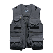Load image into Gallery viewer, Custom Men's Quick Drying Multi Pockets Fishing Gilet