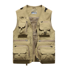 Load image into Gallery viewer, Custom Men's Quick Drying Multi Pockets Fishing Gilet