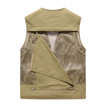 Load image into Gallery viewer, Custom Men's Quick Drying Multi Pockets Fishing Gilet