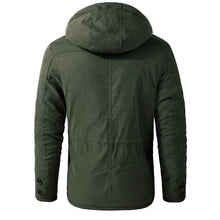 Load image into Gallery viewer, Wholesale Men's Winter Sherpa Fleeced Lined Cotton Hooded Hiking Jacket