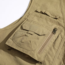 Load image into Gallery viewer, Custom Men's Quick Drying Multi Pockets Fishing Gilet