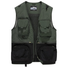 Load image into Gallery viewer, Custom Men's Daily Casual Multi Pockets Vest