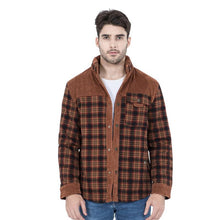 Load image into Gallery viewer, Wholesale Men's Winter Warm Cotton Plaid Flannel Jacket Sherpa Fleece