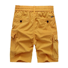 Load image into Gallery viewer, Custom Men's Stretch Cotton Washed Cargo Shorts 603