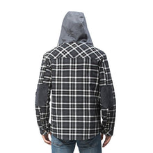 Load image into Gallery viewer, Wholesale Men's Outdoor Flannel Hoody Jacket Sherpa Fleece Lined