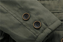 Load image into Gallery viewer, Wholesale Men's Winter Sherpa Fleeced Lined Cotton Hooded Hiking Jacket