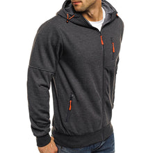 Load image into Gallery viewer, Custom Men's Casual Zipper Sweatshirts Hooded Outerwear