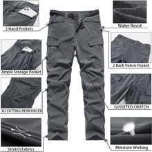 Load image into Gallery viewer, Wholesale Men&#39;s Waterproof Tactical Cargo Pants with  7 Zipper Pockets 1882
