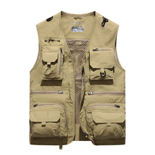 Load image into Gallery viewer, Wholesale Men&#39;s Quick Drying Multi Pockets Fishing Vest
