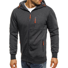 Load image into Gallery viewer, Custom Men&#39;s Casual Zipper Sweatshirts Hooded Outerwear

